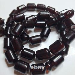 Natural Baltic Amber Islamic Prayer Beads Misbaha Tasbih Rosary 84g Pressed