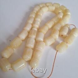 Natural Baltic Amber Islamic Prayer Beads Misbaha Tasbih Rosary 86g