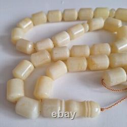 Natural Baltic Amber Islamic Prayer Beads Misbaha Tasbih Rosary 86g