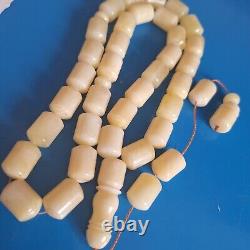 Natural Baltic Amber Islamic Prayer Beads Misbaha Tasbih Rosary 86g