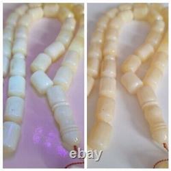 Natural Baltic Amber Islamic Prayer Beads Misbaha Tasbih Rosary 86g