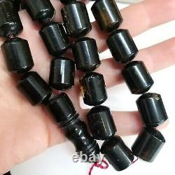 Natural Baltic Amber Islamic Prayer Beads Misbaha Tasbih Rosary 93g Pressed