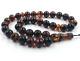 Natural Baltic Amber Islamic Prayer Beads Muslim Tasbih Rosary 33 Beads pressed