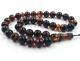 Natural Baltic Amber Islamic Prayer Muslim Tasbih Rosary 33 Beads pressed