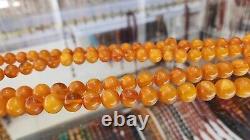 Natural Baltic Amber Islamic Prayer Rosary. 99 Beads. 10x10 mm. Tasbih, Misbaha
