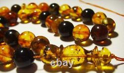 Natural Baltic Amber Islamic Prayer Rosary Beads Misbah Tasbih pressed