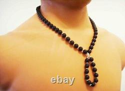Natural Baltic Amber Mens Necklace Amber Gift Idea For him Amber silver necklace