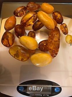 Natural Baltic Amber Necklace 109g