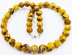 Natural Baltic Amber Necklace Amber Beads Amber beaded Jewelry Pressed