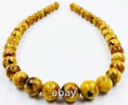 Natural Baltic Amber Necklace Amber Beads Amber beaded Jewelry Pressed