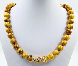 Natural Baltic Amber Necklace Amber Beads Amber beaded Jewelry Pressed