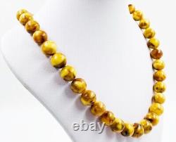 Natural Baltic Amber Necklace Amber Beads Amber beaded Jewelry Pressed