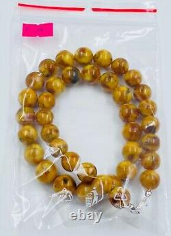 Natural Baltic Amber Necklace Amber Beads Amber beaded Jewelry Pressed