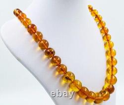 Natural Baltic Amber Necklace Amber Beads Necklace Amber Jewerly Kolye pressed