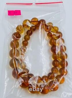 Natural Baltic Amber Necklace Amber Beads Necklace Amber Jewerly Kolye pressed