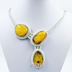 Natural Baltic Amber Necklace Antique Amber Collier Women's Jewelry Necklace