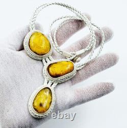 Natural Baltic Amber Necklace Antique Amber Collier Women's Jewelry Necklace