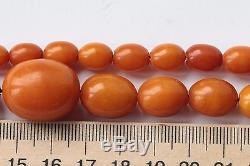 Natural Baltic Amber Necklace Beads Antique 29.54 gr