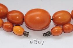 Natural Baltic Amber Necklace Beads Antique 29.54 gr