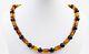 Natural Baltic Amber Necklace Genuine Amber Beads Necklace pressed