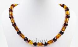 Natural Baltic Amber Necklace Genuine Amber Beads Necklace pressed