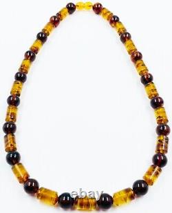 Natural Baltic Amber Necklace Genuine Amber Beads Necklace pressed