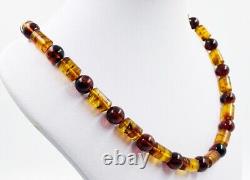 Natural Baltic Amber Necklace Genuine Amber Beads Necklace pressed