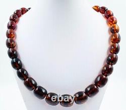 Natural Baltic Amber Necklace Genuine Amber Necklace adults pressed
