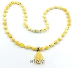 Natural Baltic Amber Necklace Pendant Genuine Baltic Amber Beads