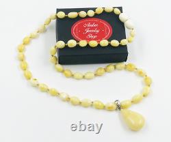 Natural Baltic Amber Necklace Pendant Genuine Baltic Amber Beads