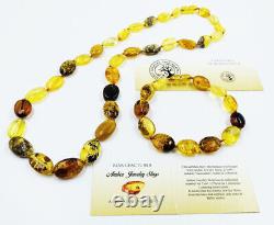 Natural Baltic Amber Necklace and Bracelet Set Amber Jewellery amber gift