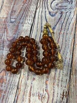 Natural Baltic Amber Old Russian Prayer Beads 31G Tasbih