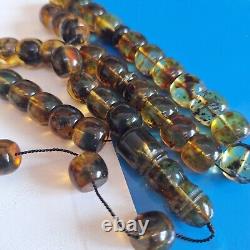 Natural Baltic Amber Prayer 33 Beads Misbaha Tasbih Rosary 60g