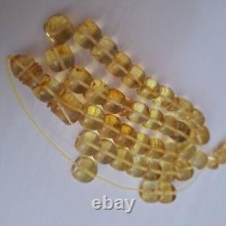 Natural Baltic Amber Prayer 33 Beads Misbaha Tasbih Rosary 61g