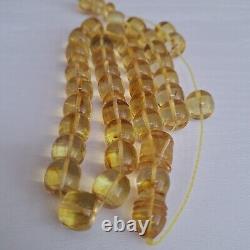 Natural Baltic Amber Prayer 33 Beads Misbaha Tasbih Rosary 61g