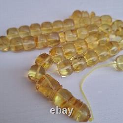 Natural Baltic Amber Prayer 33 Beads Misbaha Tasbih Rosary 61g