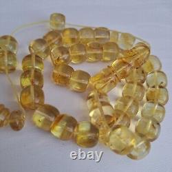 Natural Baltic Amber Prayer 33 Beads Misbaha Tasbih Rosary 61g