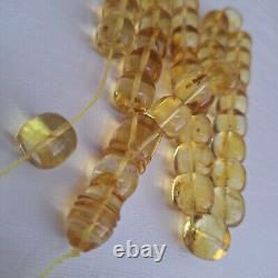 Natural Baltic Amber Prayer 33 Beads Misbaha Tasbih Rosary 61g