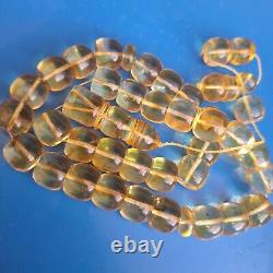 Natural Baltic Amber Prayer 33 Beads Misbaha Tasbih Rosary 61g