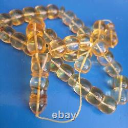 Natural Baltic Amber Prayer 33 Beads Misbaha Tasbih Rosary 61g