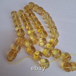 Natural Baltic Amber Prayer 33 Beads Misbaha Tasbih Rosary 61g