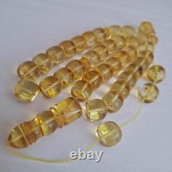 Natural Baltic Amber Prayer 33 Beads Misbaha Tasbih Rosary 61g