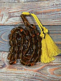Natural Baltic Amber Prayer Beads 76G Misbaha Tasbih