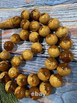 Natural Baltic Amber Prayer Beads 80G Misbaha Tasbih