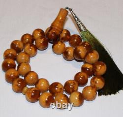 Natural Baltic Amber Prayer Beads 82 G Misbaha Tasbih