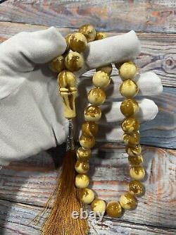 Natural Baltic Amber Prayer Beads 82G Misbaha Tasbih