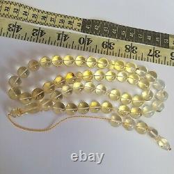 Natural Baltic Amber Prayer Beads Misbaha Tasbih Rosary 45g 45 Beads