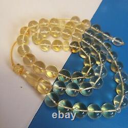 Natural Baltic Amber Prayer Beads Misbaha Tasbih Rosary 45g 45 Beads