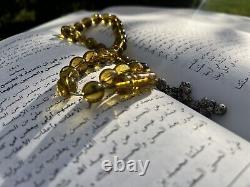 Natural Baltic Amber Prayer Beads, Rosary Beads Antique Tesbih