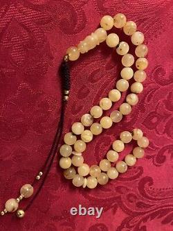 Natural Baltic Amber Prayer Beads Rosary Misbaha Tisbeeh 35 grams